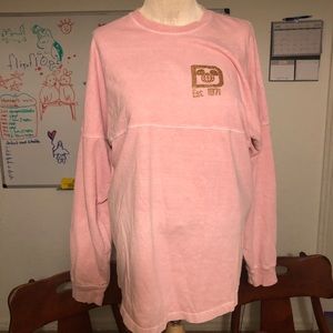Disney spirit jersey millennial pink with gold. Official Disney Disney world